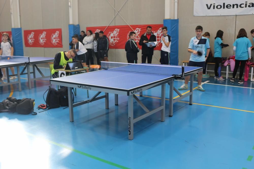 Final de tenis de mesa de Deporte en Edad Escolar