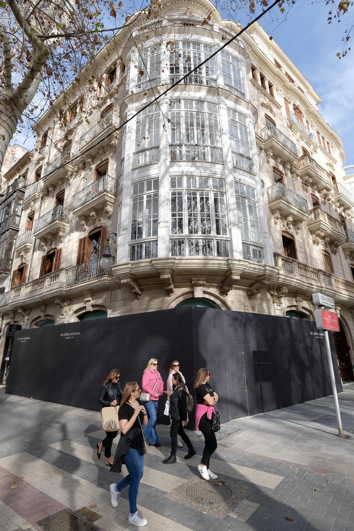 La Relojería Alemana abrirá en junio su segunda tienda en el Paseo del Born de Palma