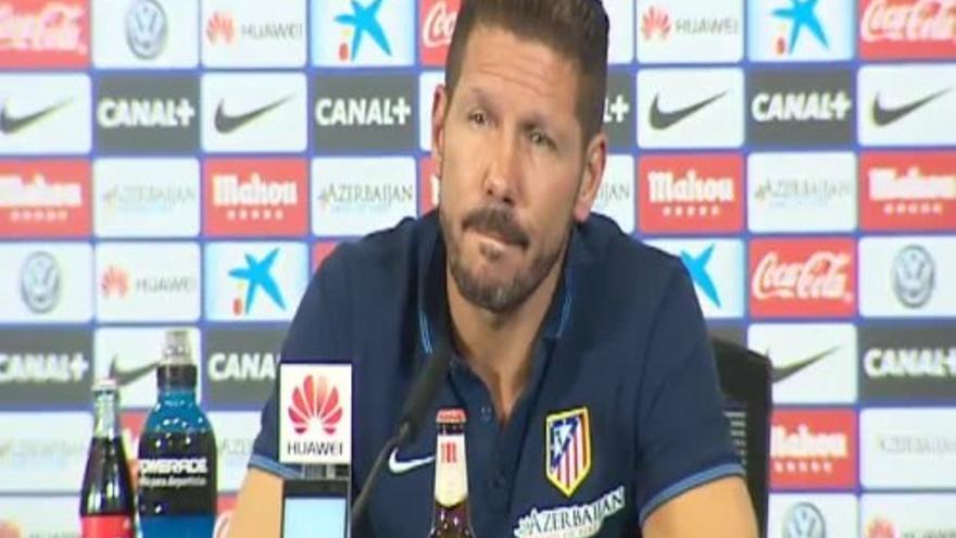 Simeone: "Lo único que deseo es un estadio entregado con sus jugadores"