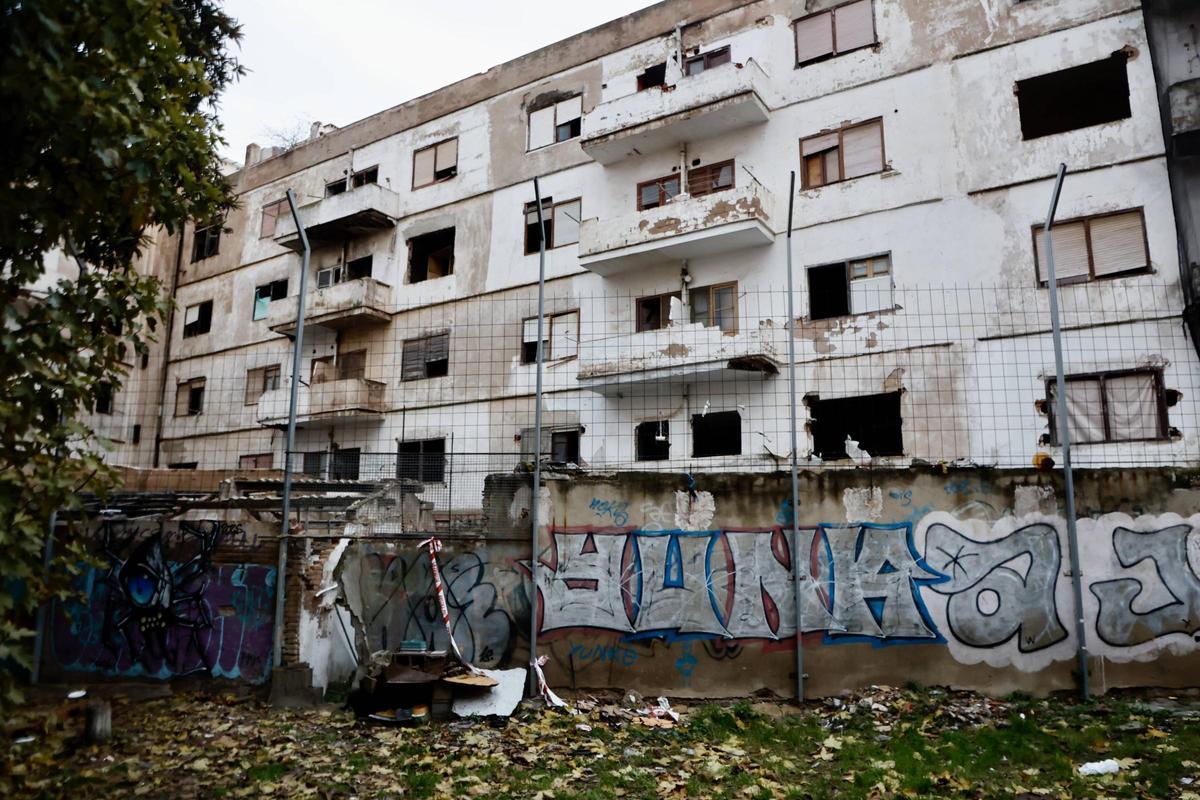 Degradación dentro del PAI situado frente a Nuevo Centro.