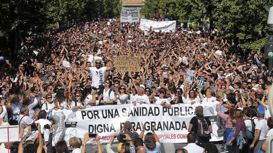 Imagen de la movilización de Granada.