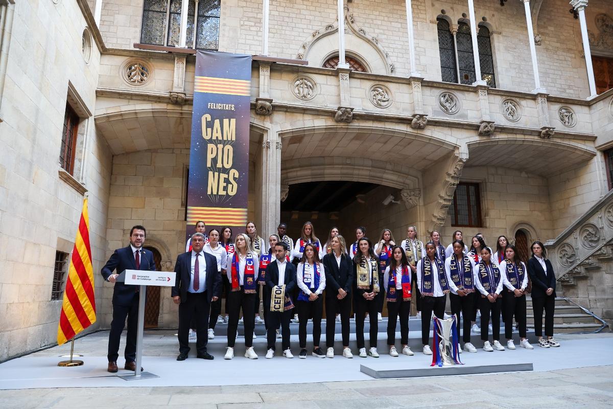 Las imágenes de la celebración de la segunda Champions del Barça en Barcelona