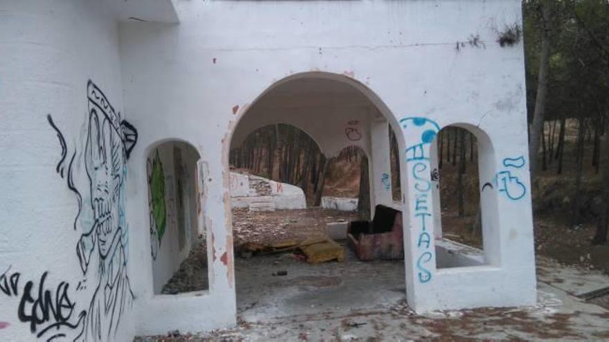 Estado en el que se encuentra una de las viviendas en el paraje de Las Cruces.