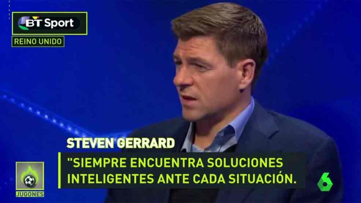 Steven Gerrard elogió a Sergio Busquets
