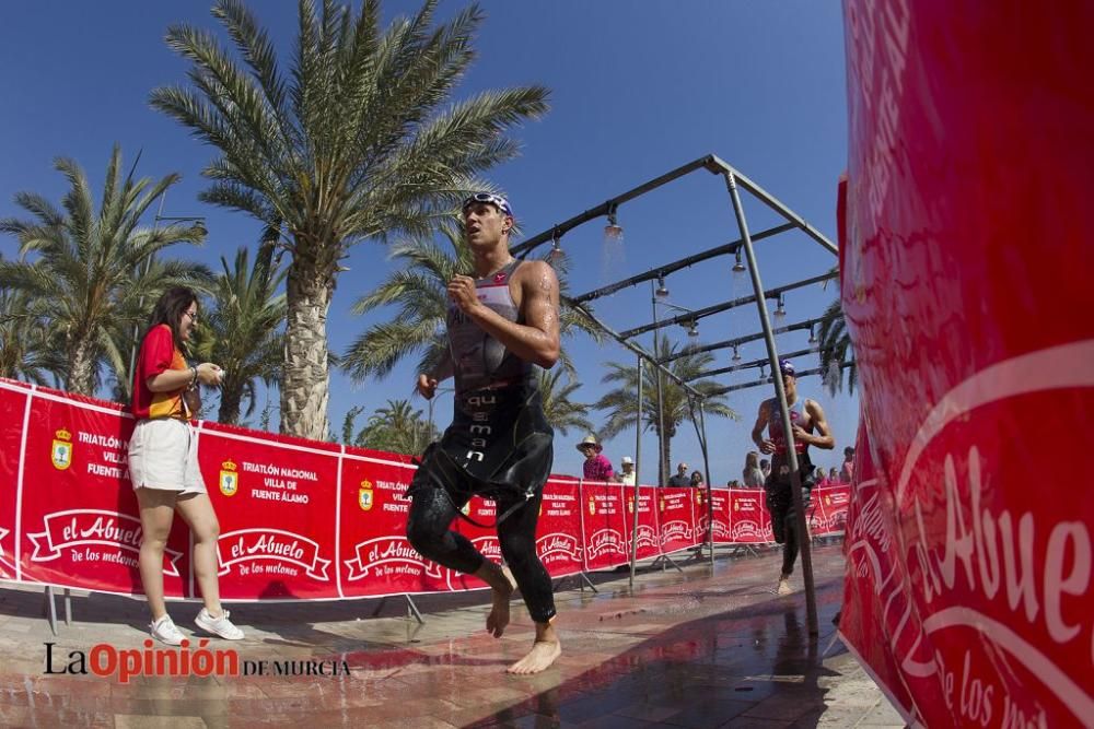 Salida del Triatlón Villa de Fuente Álamo