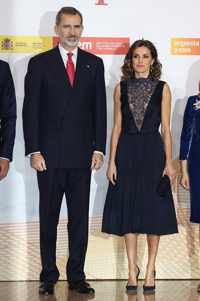 Don Felipe y Doña Letizia en el concierto del 40 aniversario de la Constitucion