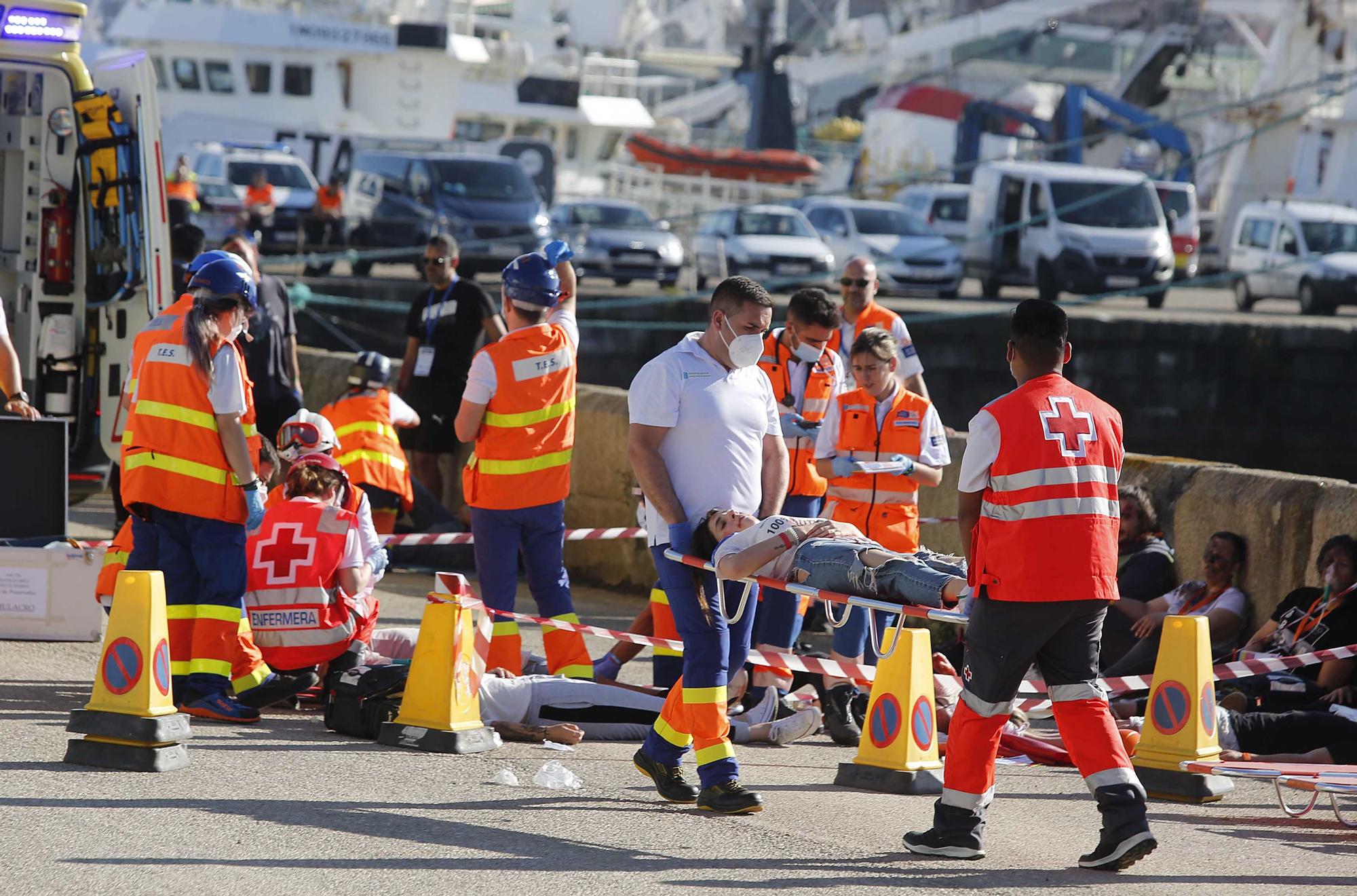 Simulacro sin precedentes en el Puerto de Vigo