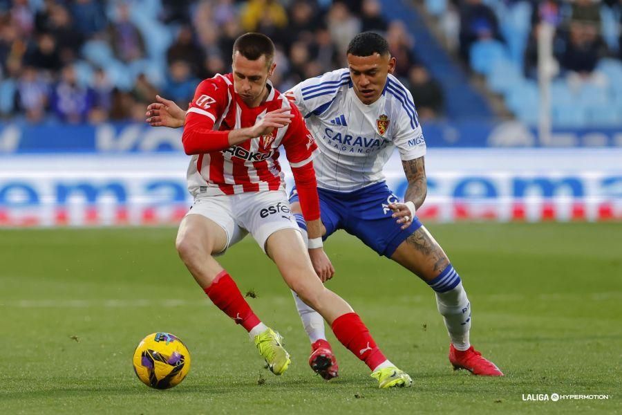 Así fue el partido entre el Sporting y el Zaragoza