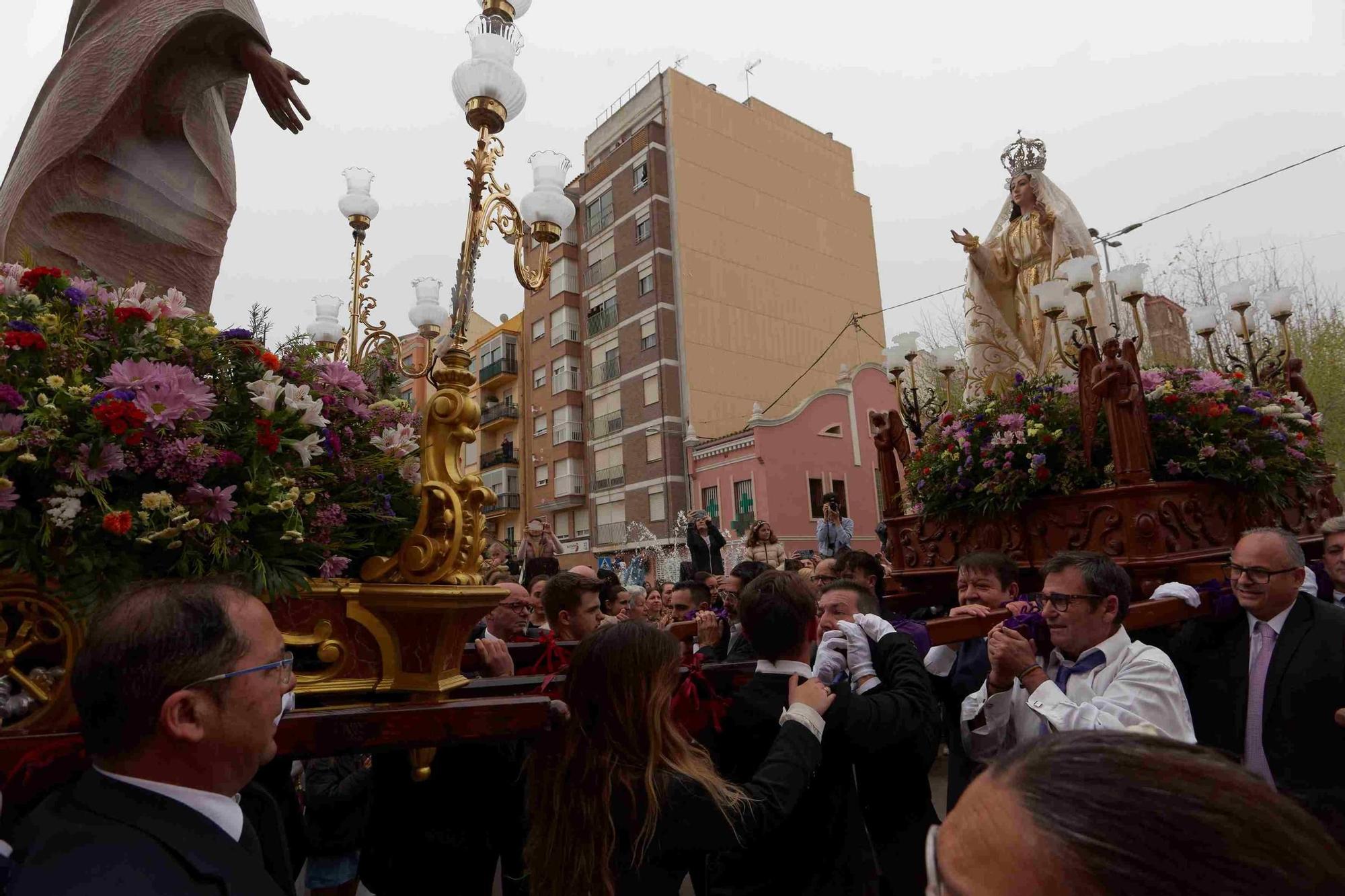 Las mejores imágenes de la Procesión del Encuentro en el Grao de Castellón