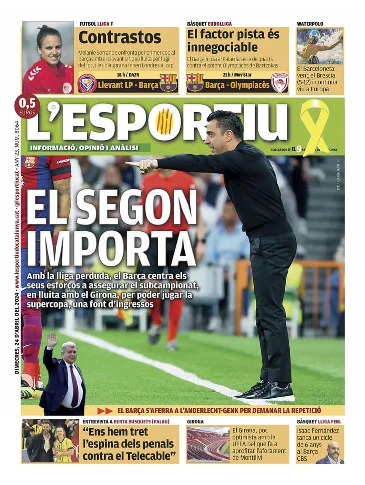 Las portadas de los periódicos deportivos de hoy, miércoles 24 de abril Las portadas de los periódicos deportivos de hoy, miércoles 24 de abril