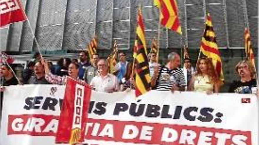 Girona Protesta sindical contra les retallades