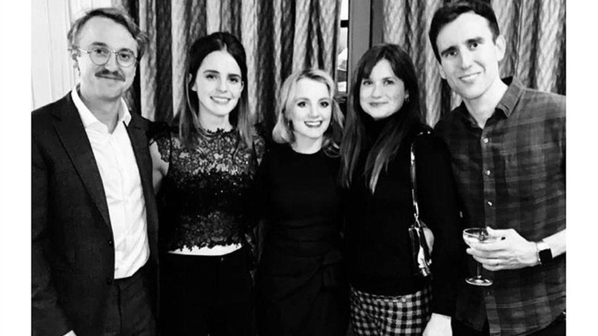 Emma Watson celebra la Navidad junto a sus compañeros de 'Harry Potter'