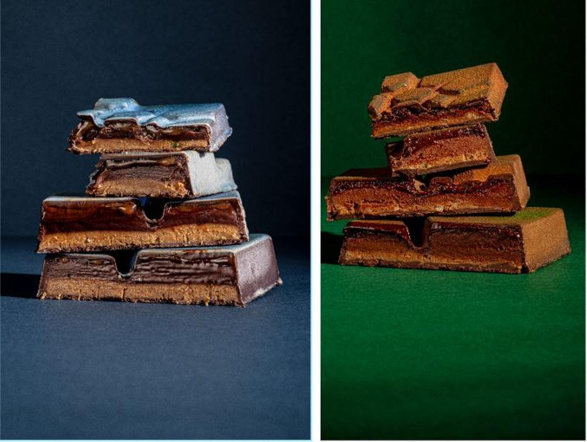 Els torrons Mar i Muntanya d'Arnau Triola emulant el tradicional plat de casa nostra i que sorprenen gratament.