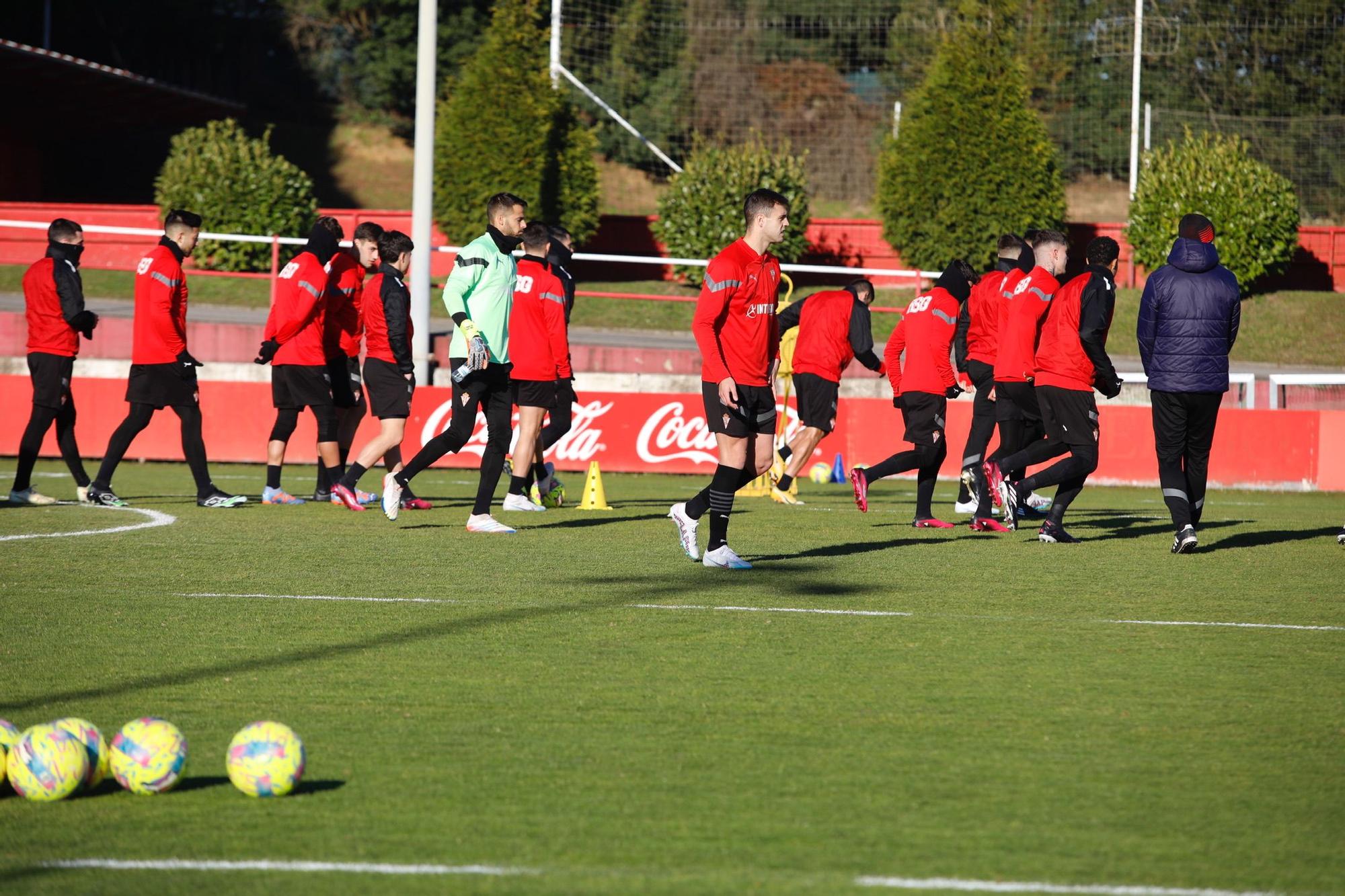 EN IMÁGENES: Así fue el entrenamiento del Sporting