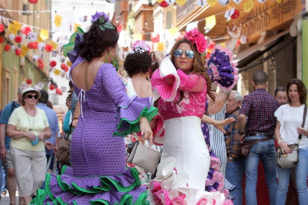 Gran ambiente en al Fiesta de las Cruces de Mayo en Cartagena