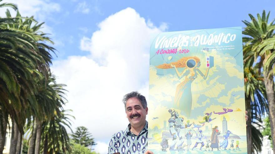 Manel Cráneo, director de Viñetas desde o Atlántico na Coruña: "Temos un festival que vale máis do que custa"