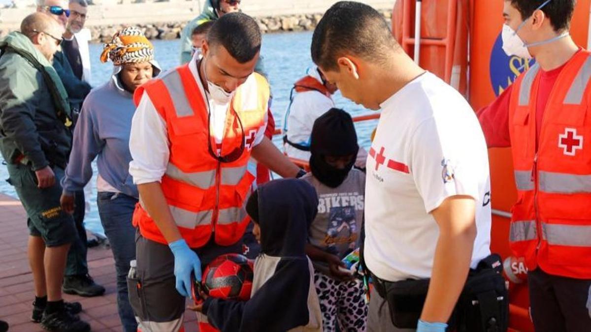 Migrantes en Canarias.