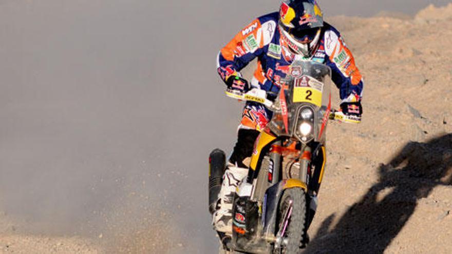 El piloto español Marc Coma durante el rally Dakar.