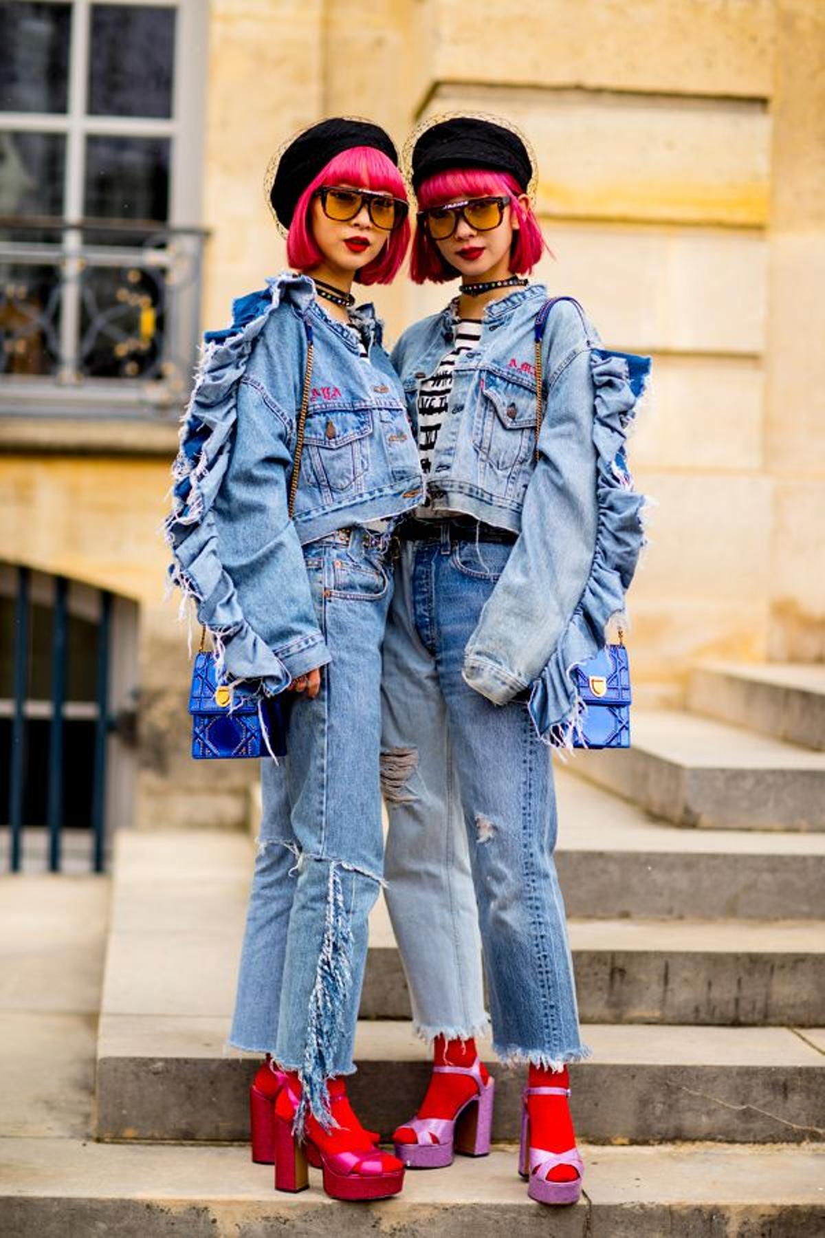 'Twinning' vaquero en el 'street style' de París