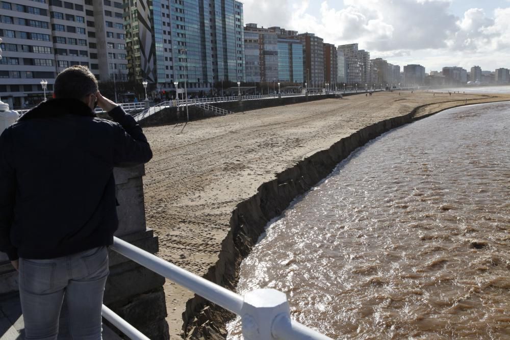 Temporal en Gijón