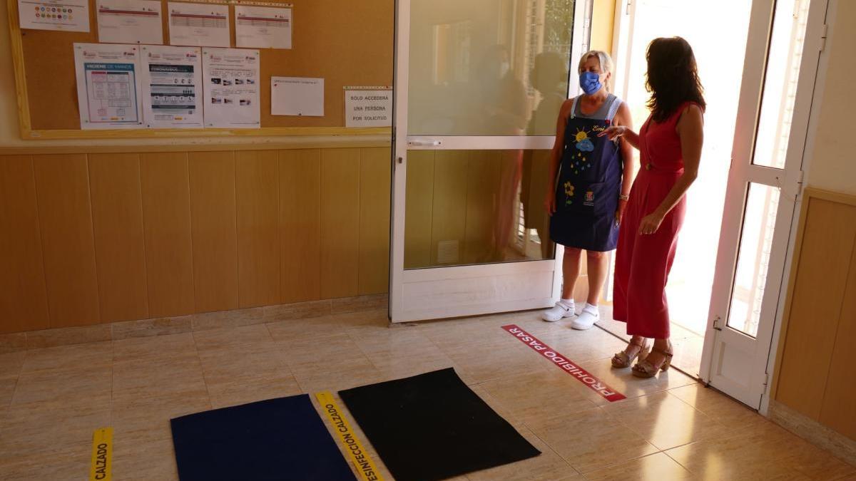 La edil de Educación, Irene Ruiz, visitó ayer una escuela infantil de Cartagena.