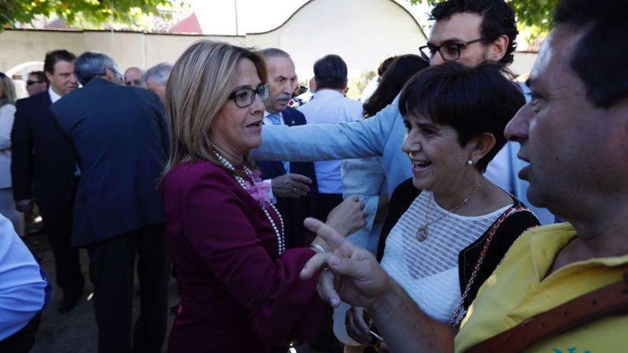 La presidenta de la Diputación de Zamora, Mayte Martín Pozo, a su llegada al Día de la Provincia