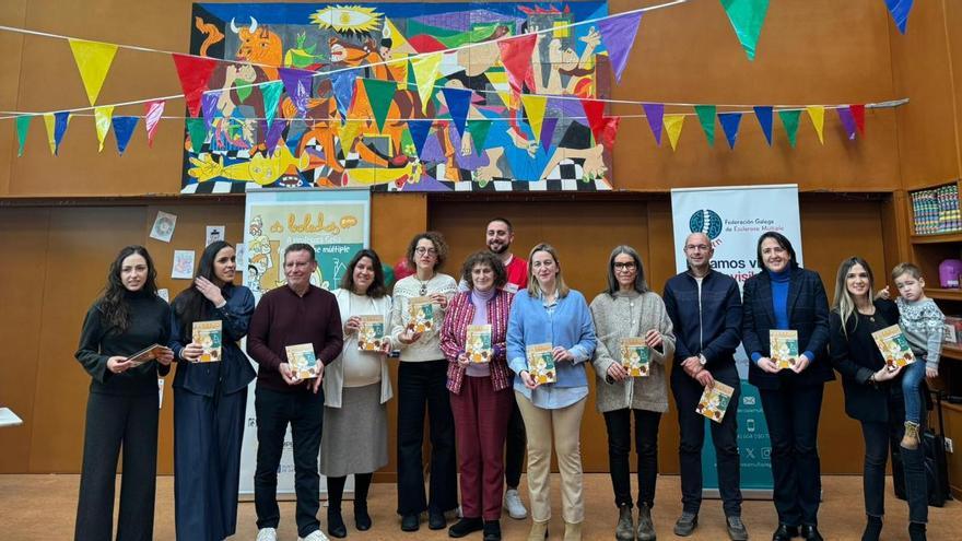 Acto celebrado onte na ludoteca María Miramontes, no barrio de Fontiñas de Santiago