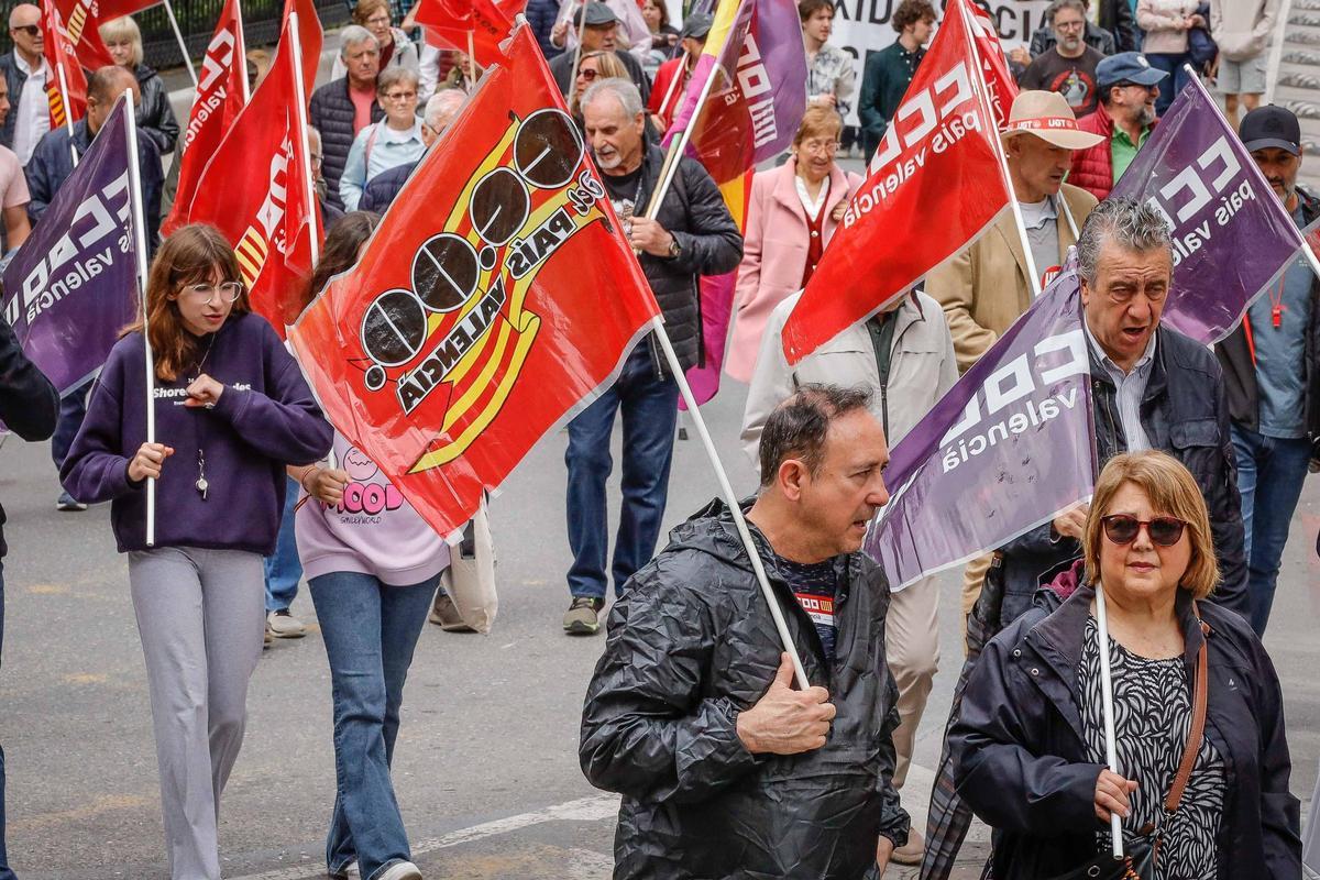 Las imágenes de la manifestación del 1 de Mayo en Alcoy Las imágenes de la manifestación del 1 de Mayo en Alcoy