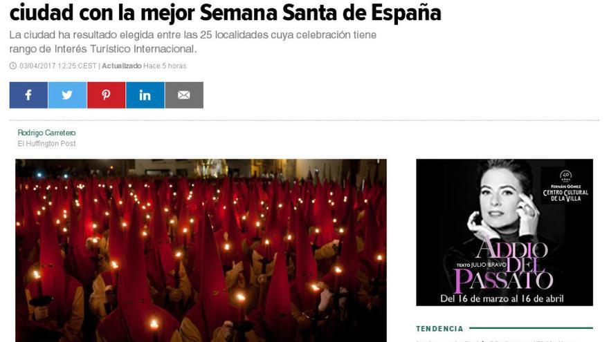 Zamora es la &quot;mejor Semana Santa del país&quot;