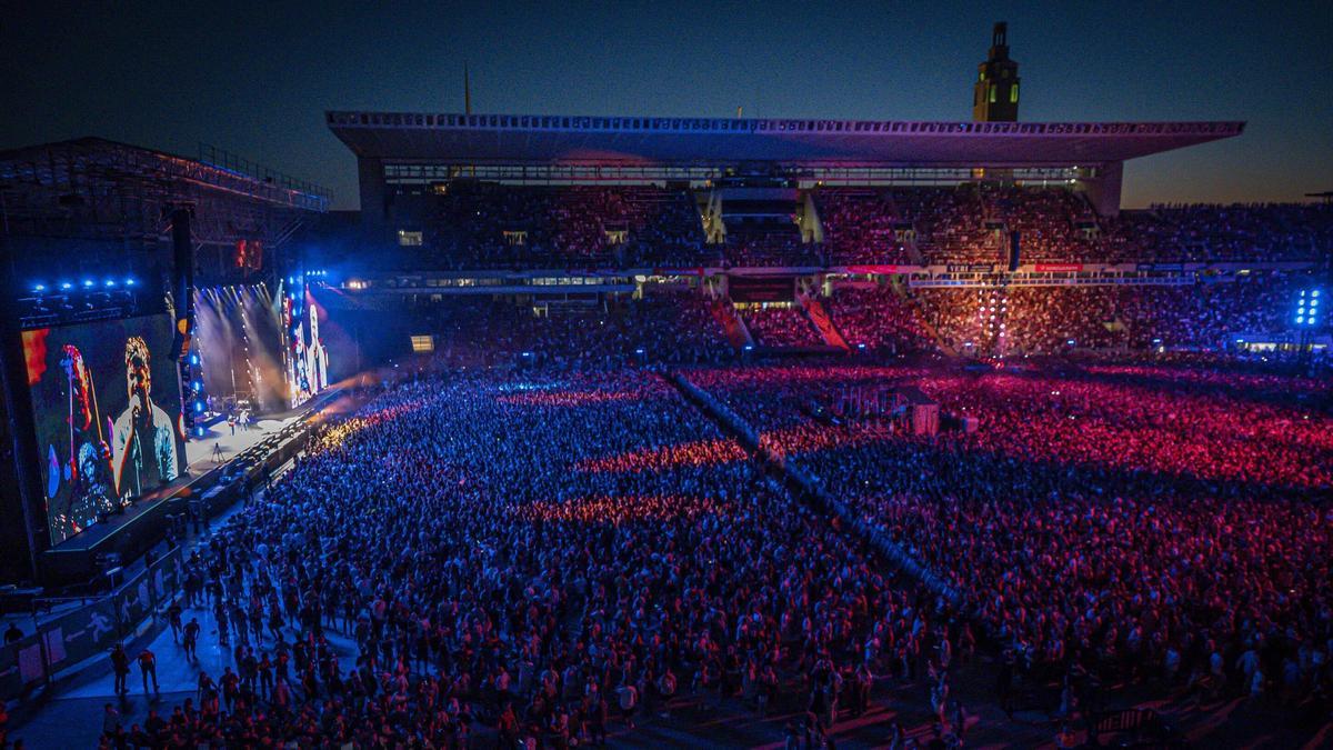 Concierto de Estopa en el Estadi Olímpic