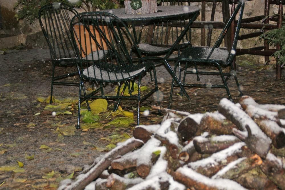 In der Nacht auf Samstag (2.12.) schneite es in den Dörfern der Tramuntana.