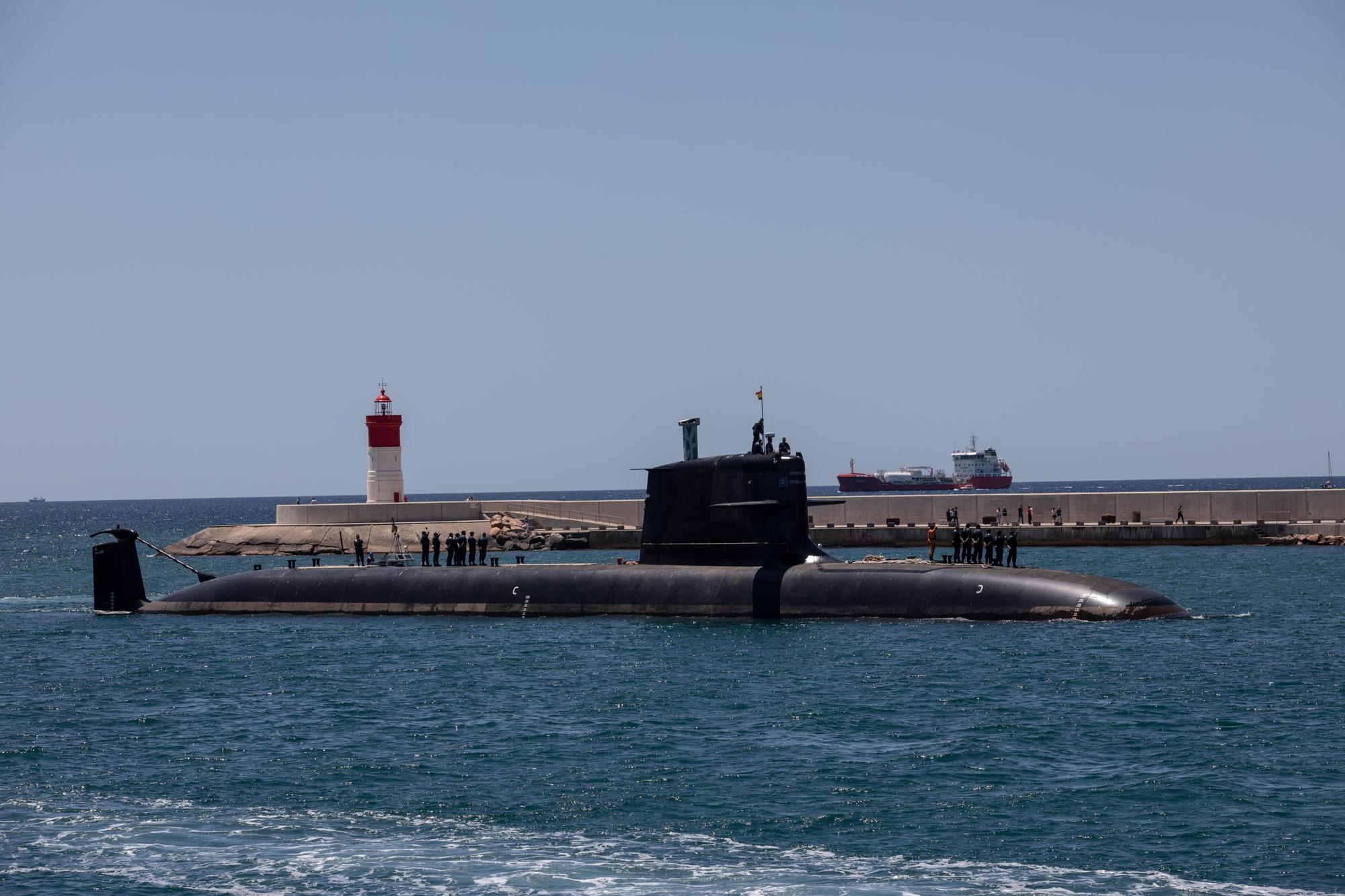 El submarino Isaac Peral comienza las pruebas de navegación en las aguas de Escombreras