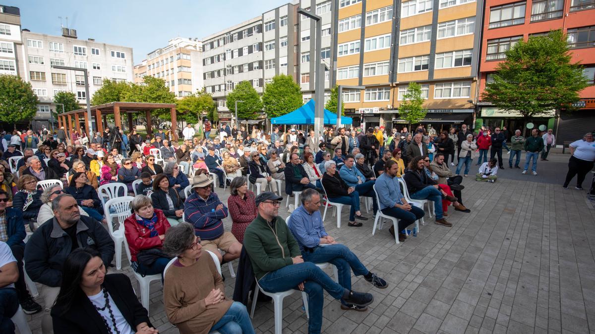 Acto electoral de Marea Atlántica este martes en As Conchiñas.