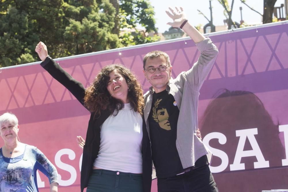 Acto electoral de Podemos en Oviedo con Juan Carlos Monedero