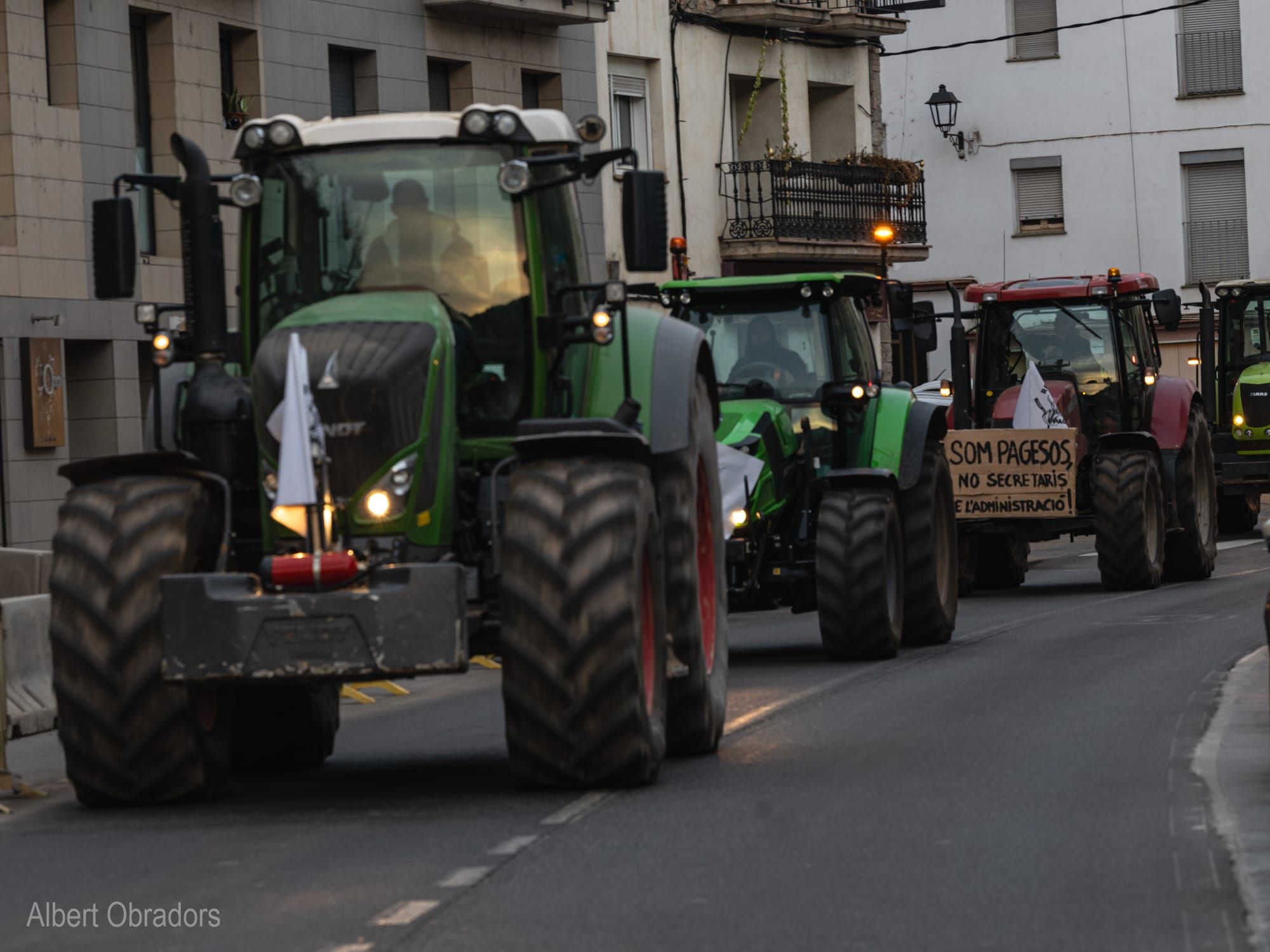 La protesta de pagesos per Sallent