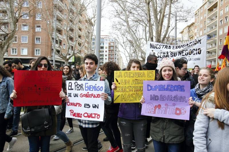 Manifestación estudiantes en contra del 3+2