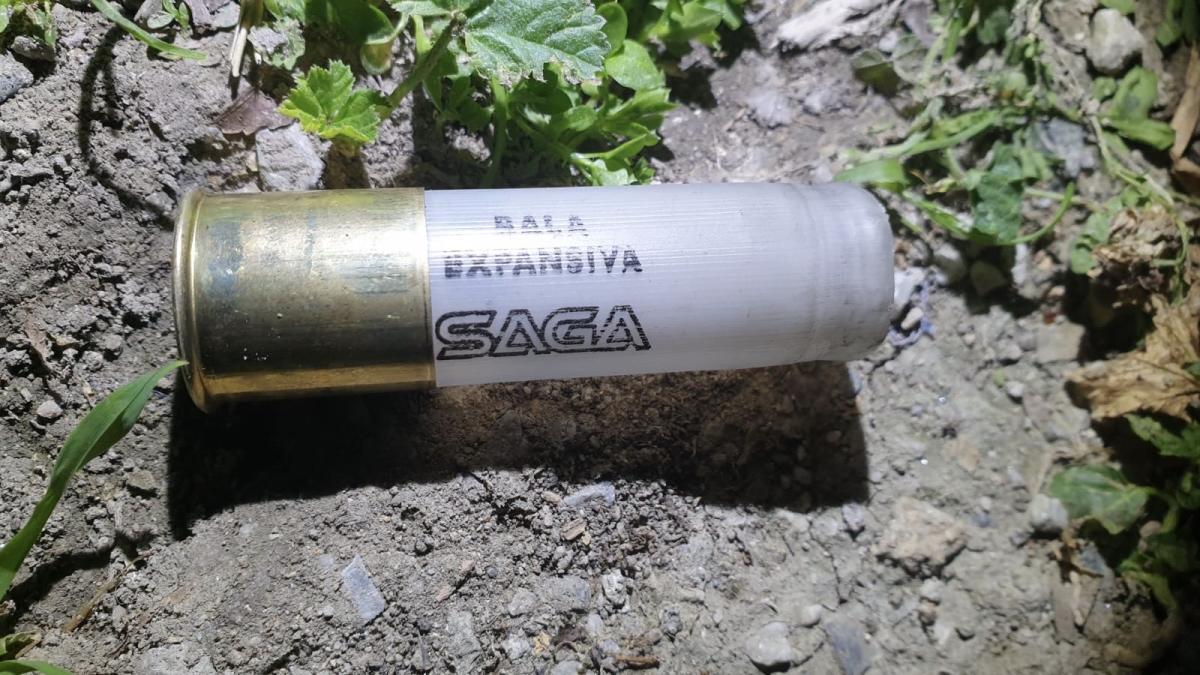 Restos de munición tras un tiroteo en La Palmilla.