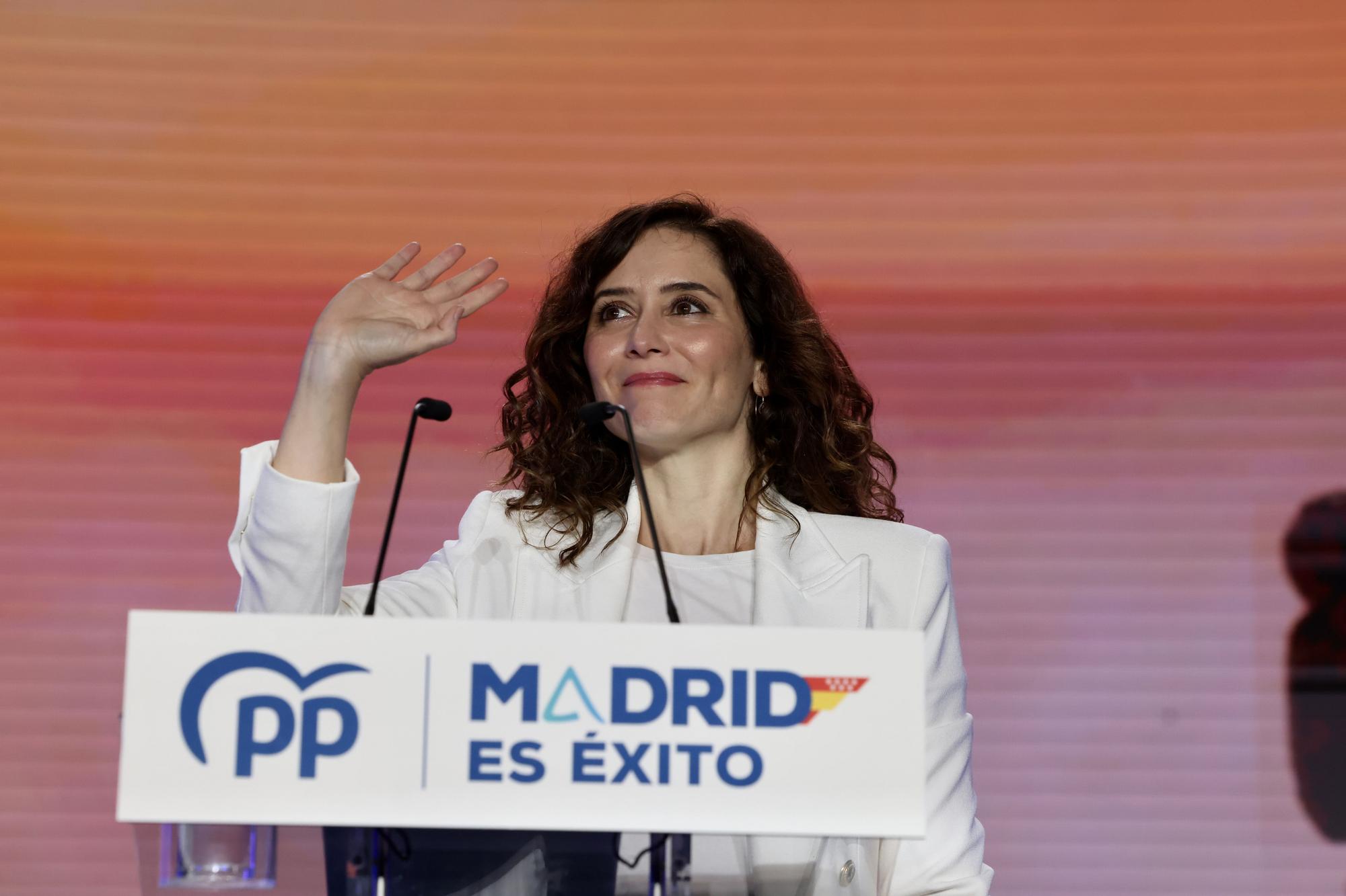 Isabel Díaz Ayuso durante las jornadas del PP de Madrid sobre la familia