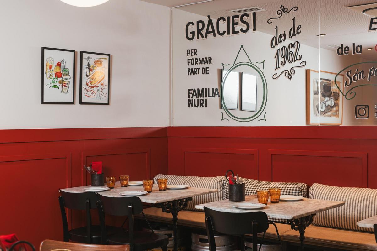 Un rincón del Bar Nuri, reción renovado.