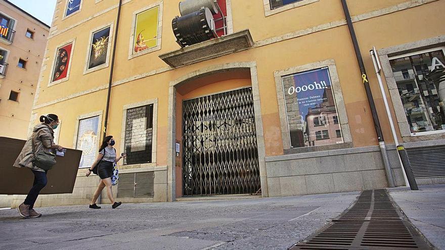 El Museu del Cinema de Girona, encara tancat, ahir.
