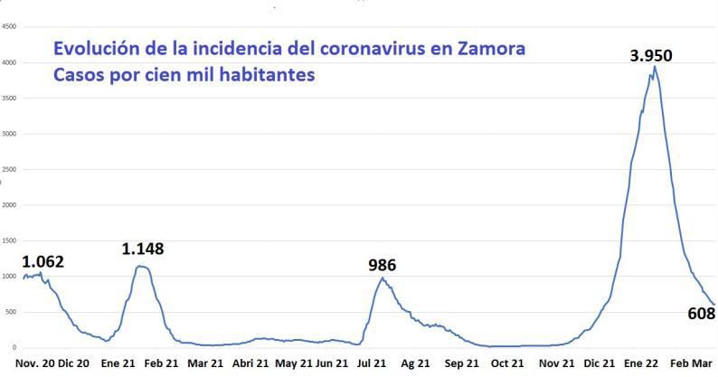 El coronavirus cercena casi cien vidas en Zamora en lo que va 2022, 66 en el hospital