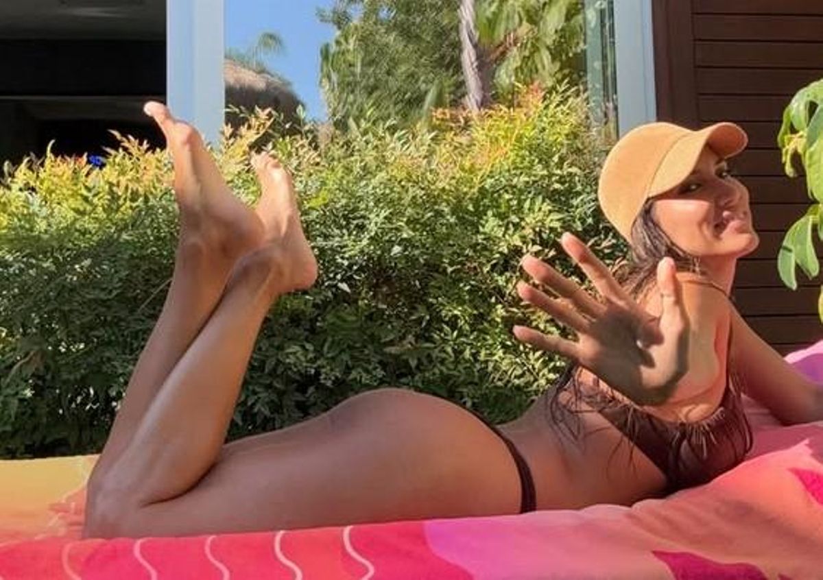 India Martínez disfrutando de unos días de relax.