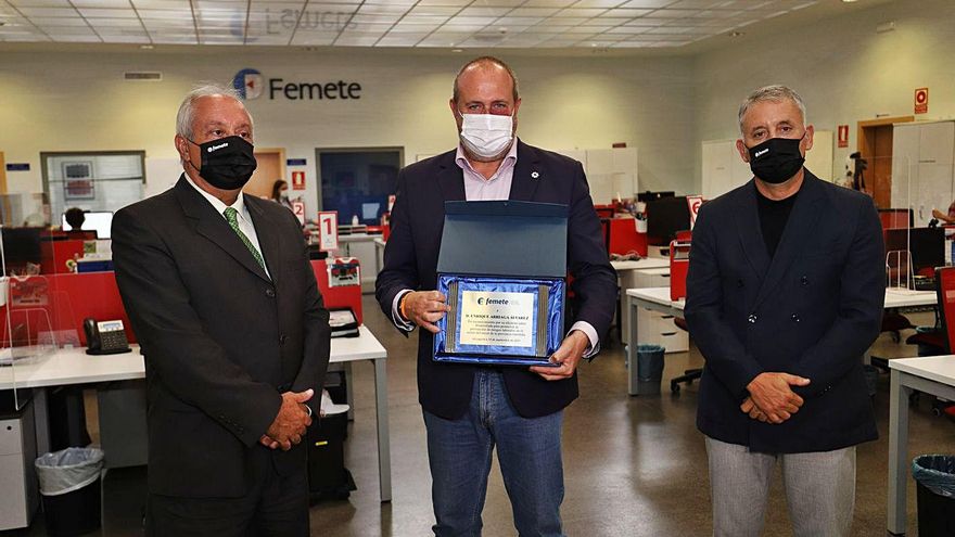 Femete reconoce la labor de Arriaga por la prevención de los riesgos laborales