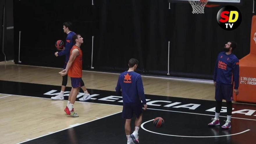 Así ha sido el entrenamiento del Valencia Basket