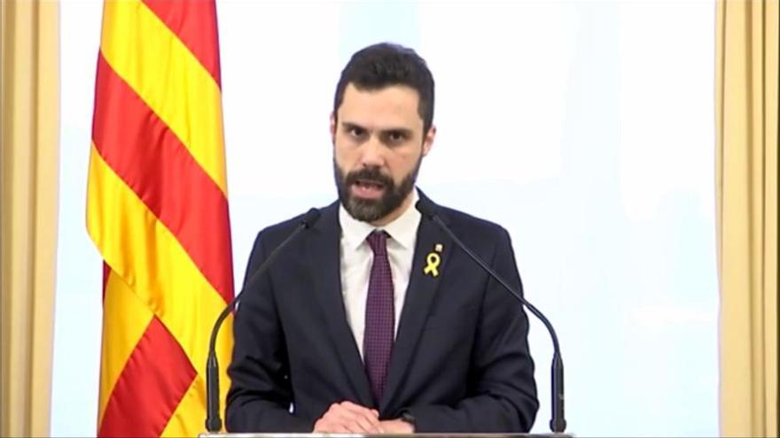 El president del Parlament, Roger Torrent, ajorna el ple d'investidura