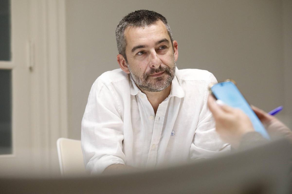 Campa, en un momento de la entrevista