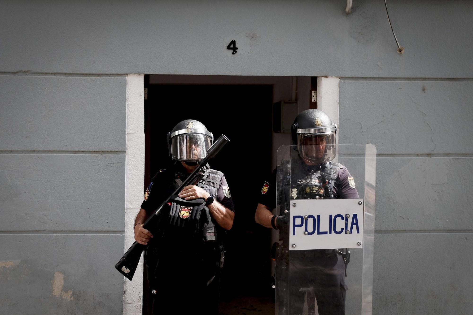 La Policía Nacional toma la barriada de Corea, en Palma, en una operación antidroga
