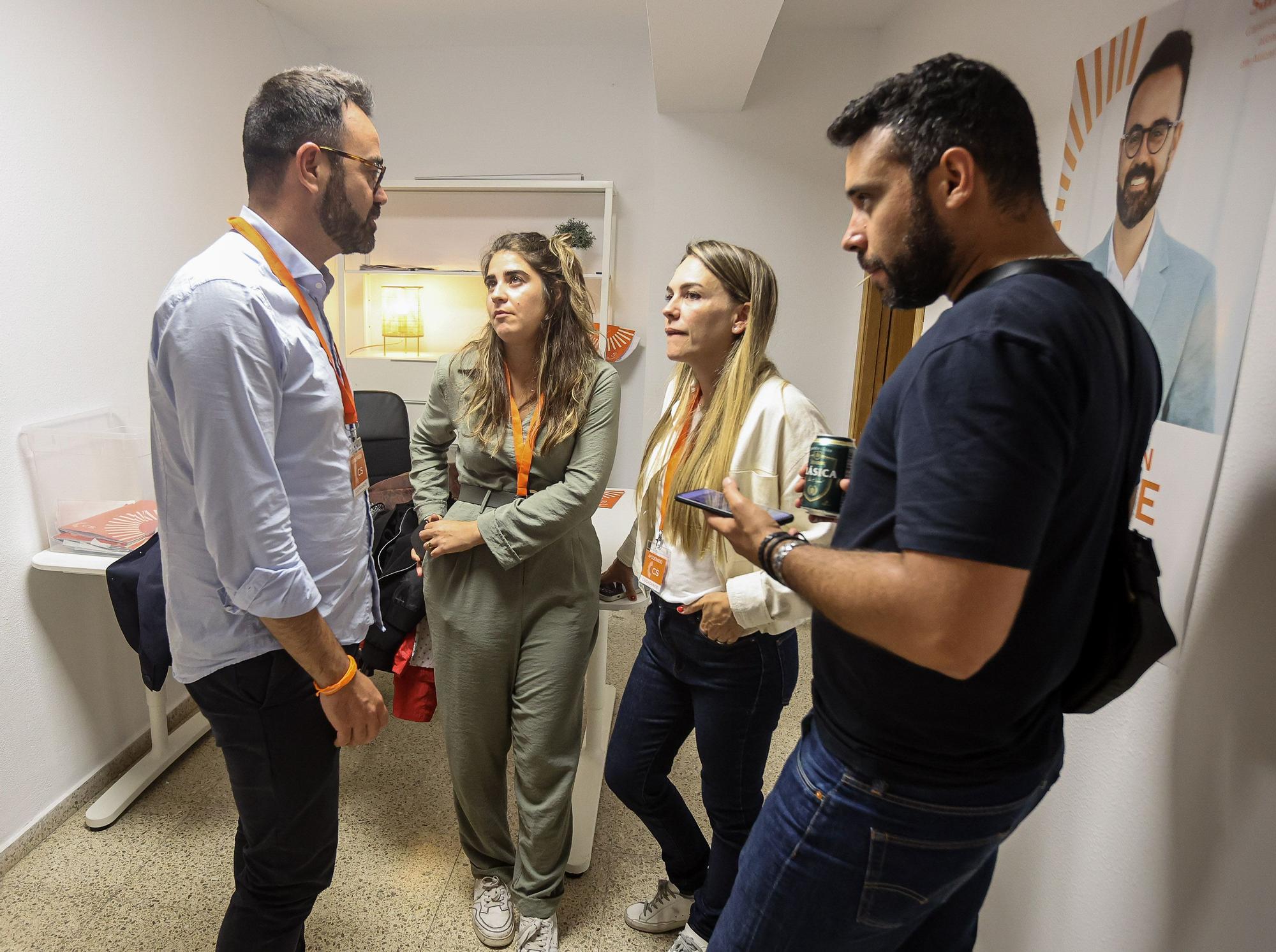 Así ha sido la noche electoral en Ciudadanos Alicante