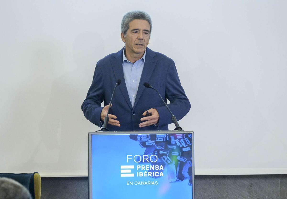 Manuel Miranda interviene en el Foro de Prensa Ibérica en Las Palmas de Gran Canaria