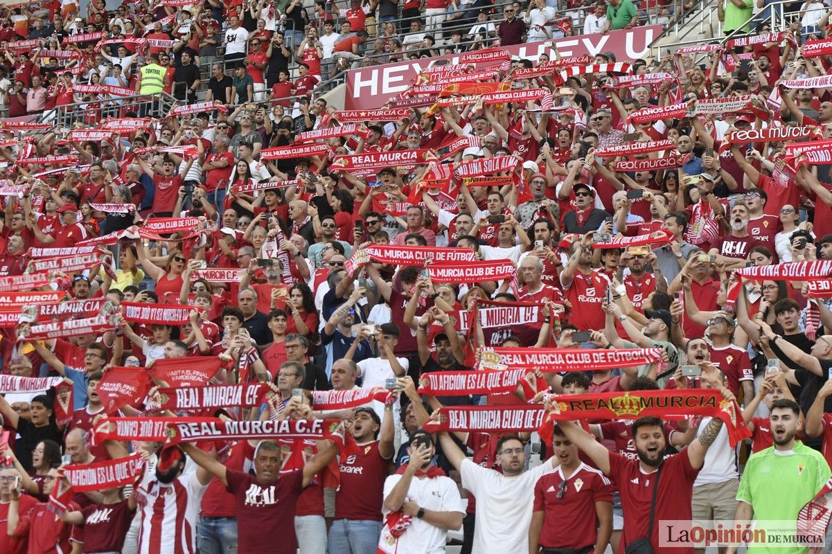 Así fue el encuentro del play off del Real Murcia y el Nástic en la lucha por el ascenso
